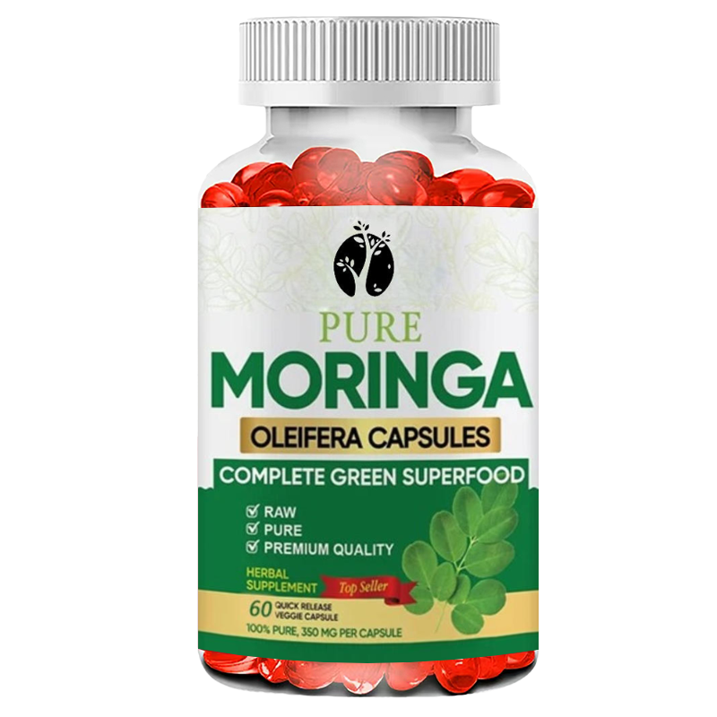 Moringa Leaf Powder - Kapsul Moringa -60 Kapsul Antioksidan 3X
