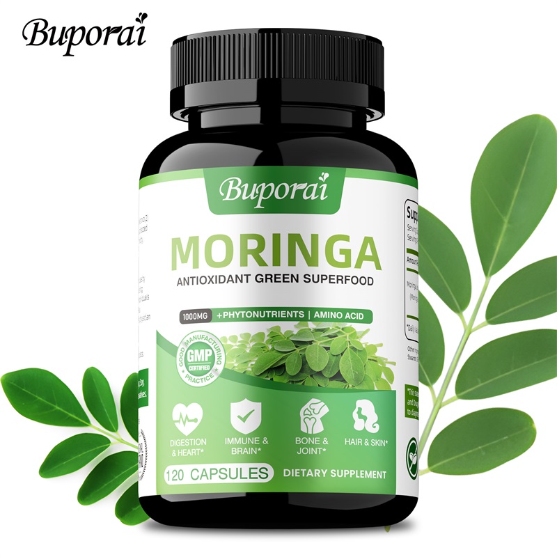 Moringa Leaf Powder - Kapsul Moringa - Antioksidan, Meningkatkan Perbaikan