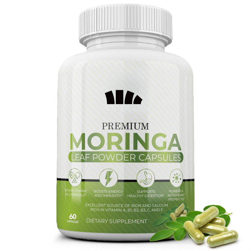 Moringa Leaf Powder - Kapsul Moringa Alami -100% Bubuk Daun