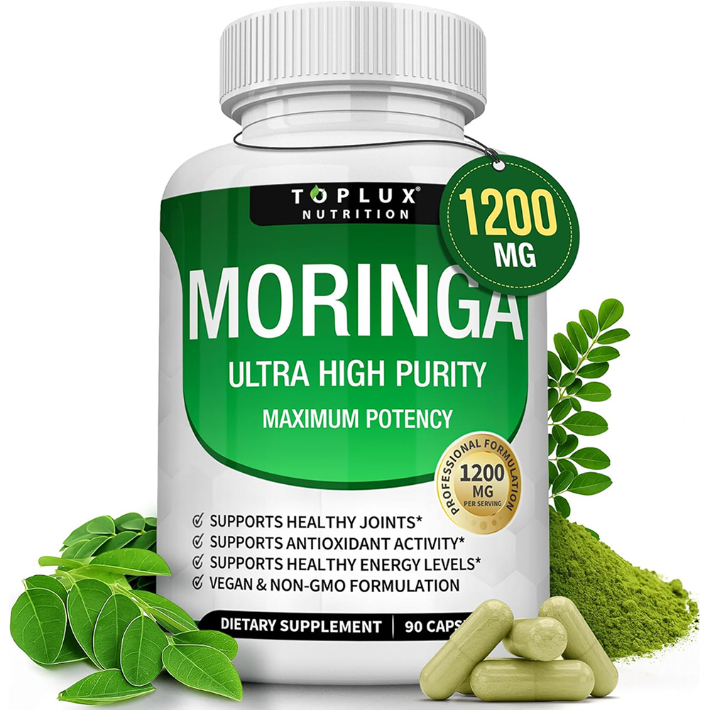 Moringa Leaf Powder - Kapsul Moringa 1200mg - Bubuk Moringa