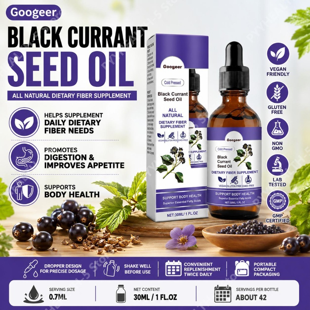 Wellness Herbal Medicine - Minyak Biji Black Currant 30ml, Suplemen