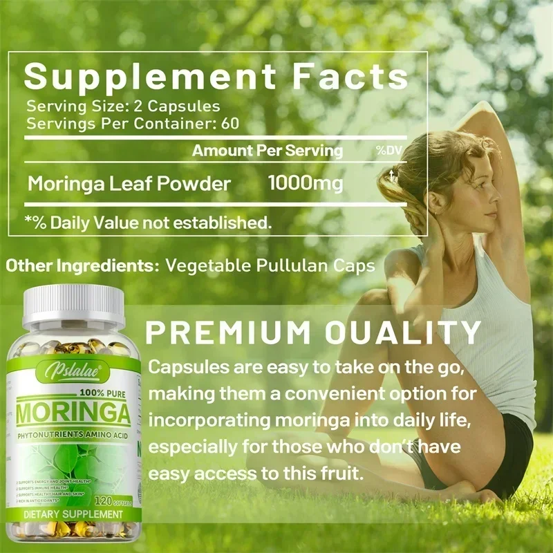 Kapsul Moringa - Antioksidan,  - Moringa Leaf Powder ulasan dan harga