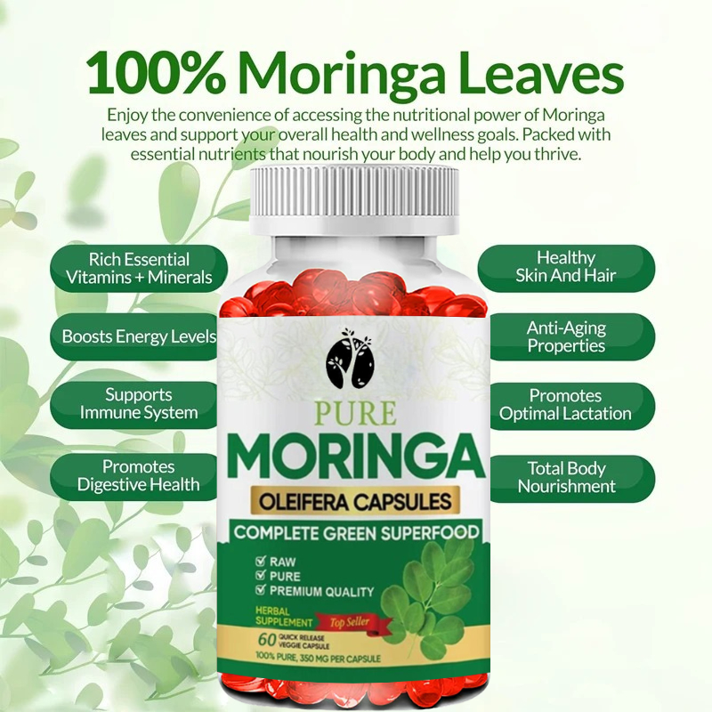 Kapsul Moringa -60 Kapsul Anti - Moringa Leaf Powder ulasan dan harga