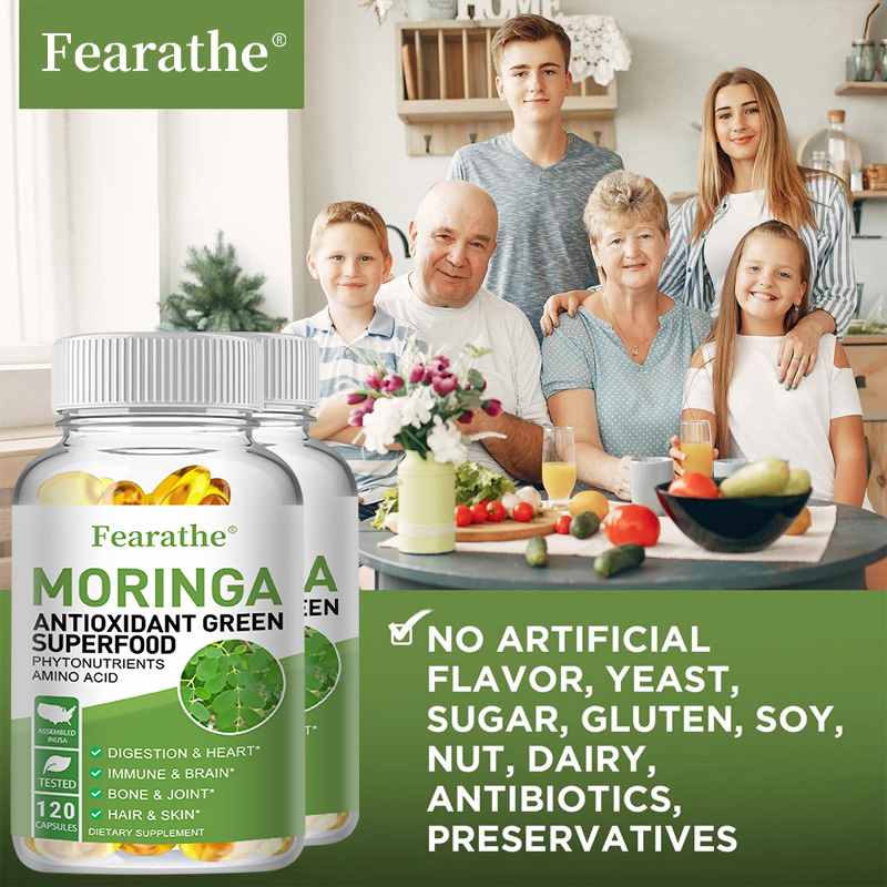 Kapsul Moringa Organik 1000mg, - Moringa Leaf Powder ulasan dan harga