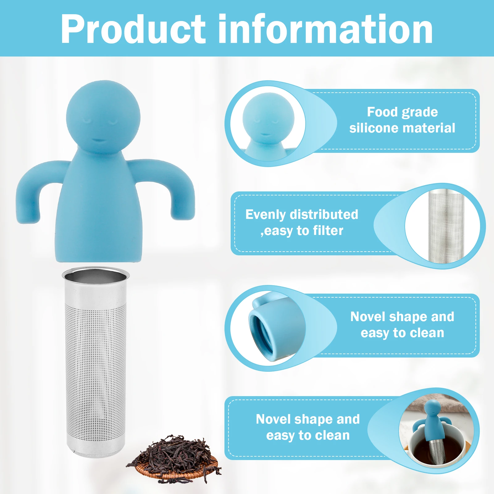 Saringan Teh Infuser Baja Taha - Nettle Leaf Tea ulasan dan harga