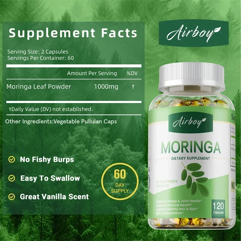 Suplemen Moringa - Mendukung K - Moringa Leaf Powder ulasan dan harga