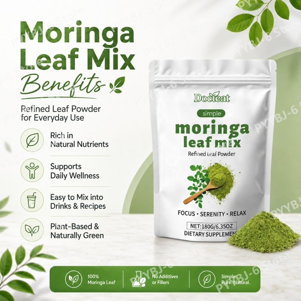 Bubuk Daun Moringa Docteat, Di - Moringa Leaf Powder ulasan dan harga