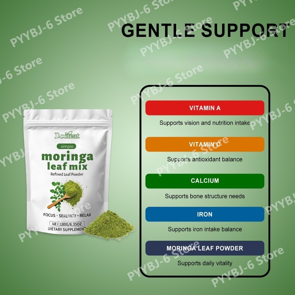 Bubuk Daun Moringa Docteat, Di - Moringa Leaf Powder ulasan dan harga